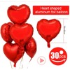 QYCX 30Pcs Heart Balloons Wedding Party Decorations Valentines Day Balloons