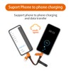 PONICOR 6 in 1 Short Keychain Multi Charging Cable 3A