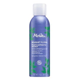 Melvita, Gentle exfoliating powder based on natural ingredients for a radiant complexion and revitalised skin, suitable for all skin types, 50 g, bouquet floral range