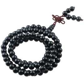KYEYGWO 108 Prayer Mala Bead Bracelet for Women Men, 6 mm Tibetan Buddhist Healing Stone Necklace, Unisex