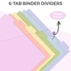 Plastic Binder Dividers with Two Pocket and Tab Binder Divider