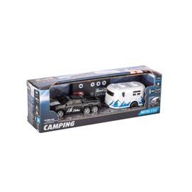 Revell Control, Mini RC Car with Camper, Scale 1:64, from 6 Years, Radio Frequency: GHz, Camping Adventure in Small Size, Realistic Design, Radio Controlled Toy Car, Suitable for Indoor and Outdoor