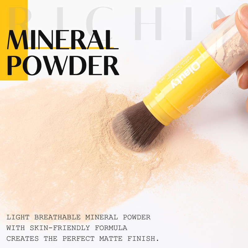 TITIMORE Sunscreen Setting Powder, SPF 35, Translucent Face Powder, Long