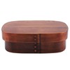 Vintage Natural Wooden Lunch Containers Box Wood Bento Boxes 18*12*5.5cm
