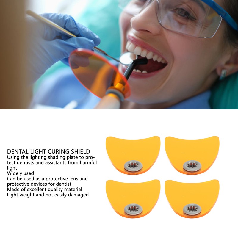 10pcs Dental Light Curing Shield Eye Protective Damage Resistant Dental
