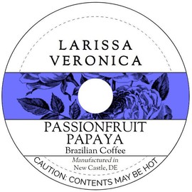 Passionfruit Papaya Brazilian Coffee (Single Serve K-Cup Pods) (Gourmet, Naturally Flavored, Whole Coffee Beans) (12 pods, ZIN: 576882)