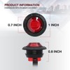 TMH (Pack of 100) 3/4 Inch Mount RED LED Clearance