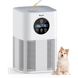 Air Purifiers for Home Large Room up to 600 Ft², VEWIOR H13 True Hepa Air Purifiers for Pets Hair, Dander, Smoke, Pollen, 3 Fan Speeds, 6 Timer Air Cleaner
