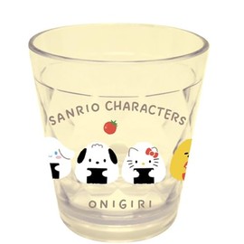 Kei Company Sanrio Characters (Rice Ball Series) Sparkling Clear Cup, Sanrio Characters (Rice Ball Series), CCL6-SAON H9.1 x W8.3 x D8.3 cm