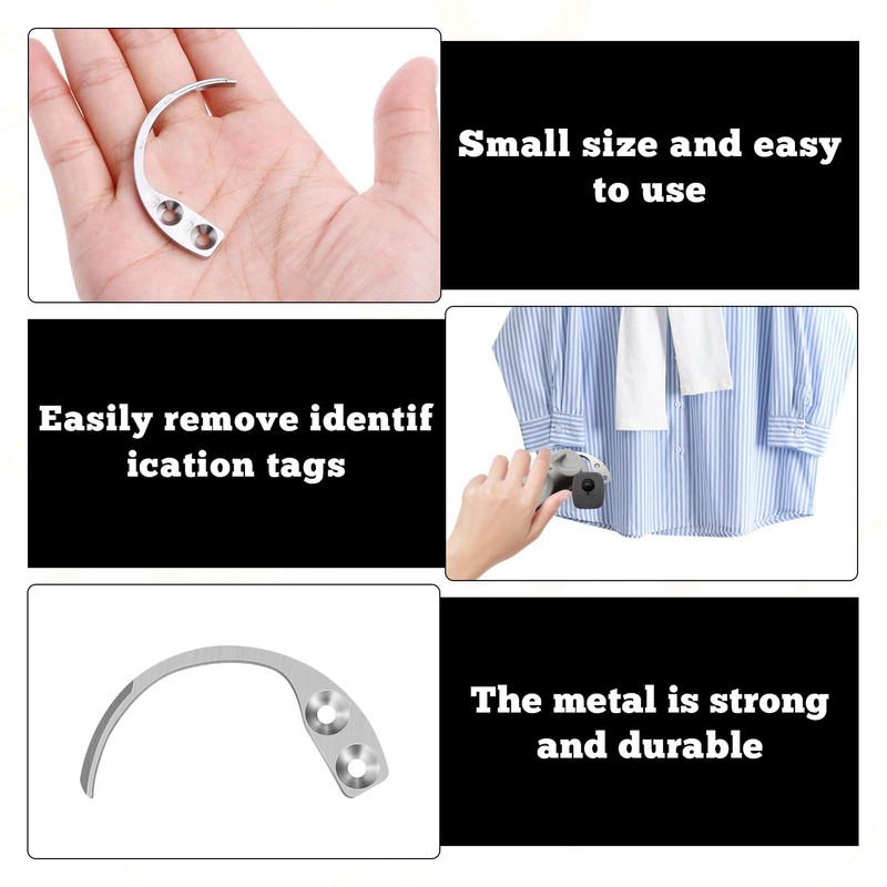 Security Tag Remover,3PCS Handheld Security Hook Detacher,Manual Security Tag Remover