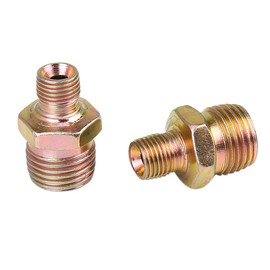 X AUTOHAUX 5pcs M10x1.0 to M16x1.5 Male Car Straight Air Hose Fitting Adapter