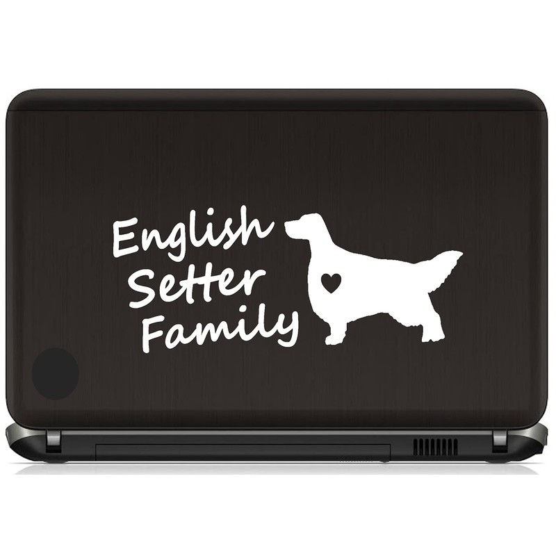 E1063 English Setter Family Dog Decal Sticker