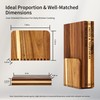 Yatriunfo Book Cutting Board Set of 3 with Stand -