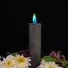 Aurora Pillar Candle - Color: Suede, Scent: Unscented, Drip Catcher: