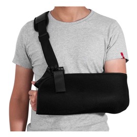 Arm Sling - Shoulder retainer Arm elbow wrist, adjustable shoulder rotator sleeve support bracket for men and women, breathable rotator cuff shoulder pad, left arm and right arm