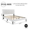 HAOARA Full Size Platform Bed Frame with Upholstered Button Tufted