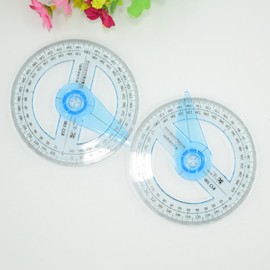 Blue 360 Degree Angle Measure Circle Protractor 360 Degree Plastic Protractor for School Classroom Office Drafting Measuring Angle Measure Ruler Protractor Digital Inclinometer Angle Measure Ruler