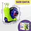 Hunfur Luminous Crawling Snail Baby Toy, Auto Obstacle Avoidance, Projection