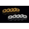 newgen medicals Massage Ring:10 Set Acupressure Finger Massage Rings Gold