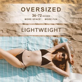 2 Packs Turkish Beach Towel Pool Swim Towels Extra Large Sand Free Quick Dry Absorbent Thin Long Wide Clearance Oversized Men Women Beach Gifts Gear Stuff Necessities Thing Items Cloud XLarge XL Big