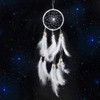 Jrancc Dreamcatcher DIY Handmade Feathers 55cm White for Bedroom Home