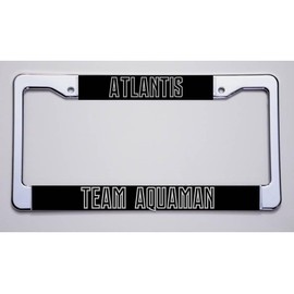 License Plate Holder for Justice League Fans! for Atlantis/Team Aquaman License Plate Frame Model-RT55-FG148