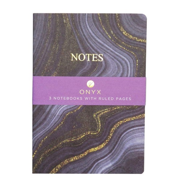Design By Violet Onyx A5 Note Book 3-Pack