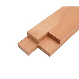 Barrington Hardwoods Okoume Lumber Boards - 3/4" x 2" (4 Pcs) (3/4" x 2" x 36")