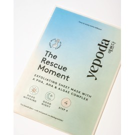 YEPODA - THE RESCUE MOMENT - Exfoliating Cloth Mask with PHA, AHA and Algae (Single Cloth Mask, 25 ml)