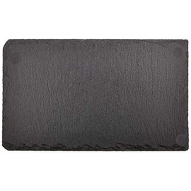 K-World Slate Plate, 9.8 inches (25 cm), Rectangular Plate, Natural Stone, Slate Board