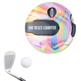 Golf Score Counter,Mini Golf Counter Clicker with Clip,Golf Score Keeper with Touch Reset Up to 12 and Clip Attachment to Scorekeeper Glove (Pink)