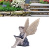 Garden Sunflower Fairy Statue Mythical Fairy Statue Beautiful Angel Sculpture