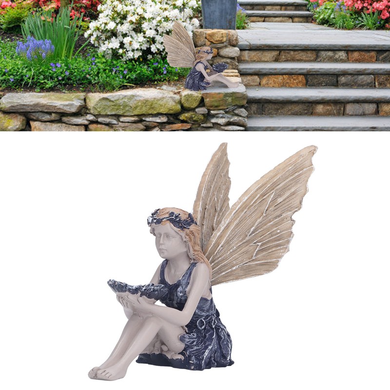 Garden Sunflower Fairy Statue Mythical Fairy Statue Beautiful Angel Sculpture