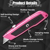 Jetmore 6 Pack Utility Knife, Colorful Retractable Box Cutter with