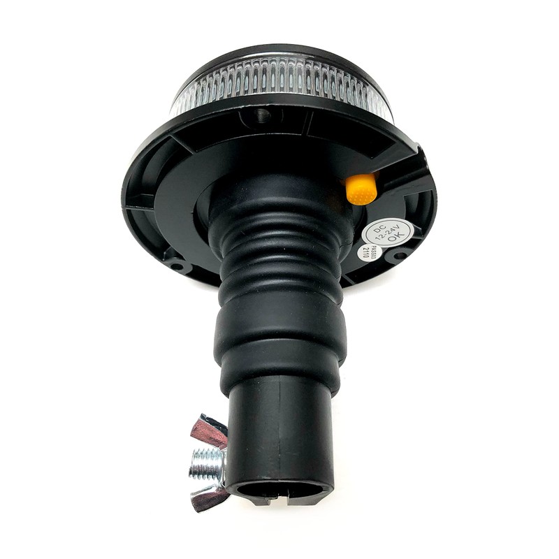 MelTruck® Orange White 18 LED Rotating Beacon Warning Light 12/24V
