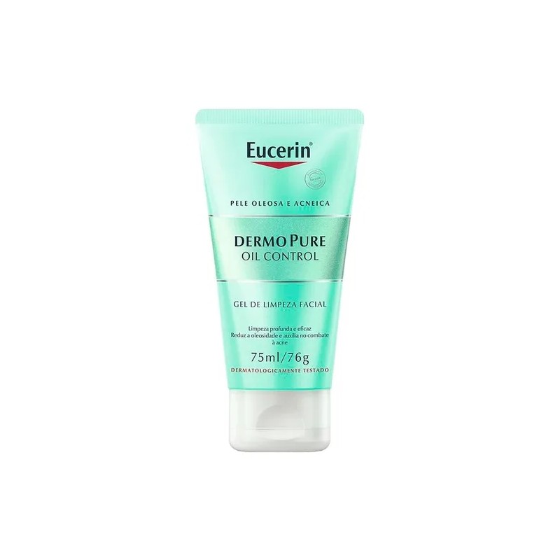 2 X Eucerin Dermopure Oil Control Gel Limpiador Facial 75ml
