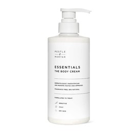 Pestle & Mortar Essentials The Body Cream Moisturiser 500ml Suitable For Dry, Eczema-prone, Psoriasis-prone skin, Dermatologically tested, midwife approved