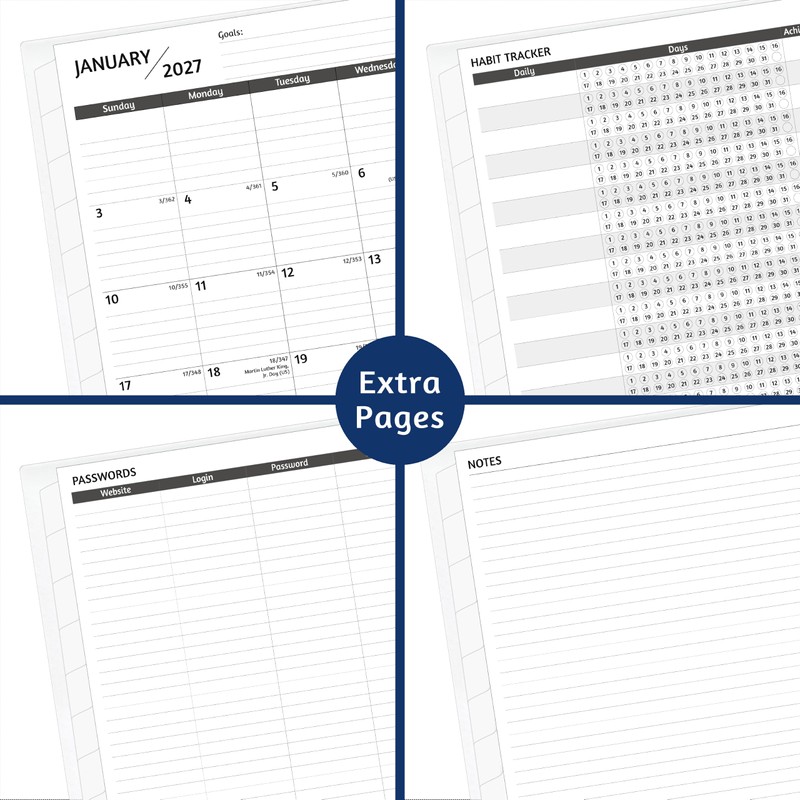 2027-2028 Monthly Planner, 18 Months Calendar Planner 2027-2028 from Jan