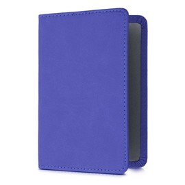 kwmobile Registration and Insurance Holder - Car Document Holder for Vehicle Documents and Cards - PU Leather - Baltic Blue