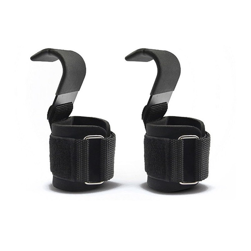 Leading Weight Lifting Hooks Straps Pair, 8mm Neoprene Padded Wrist
