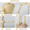 Mannequin Body, 30.5cm/12 inch Wooden Manikin with Flexible Joints Wooden