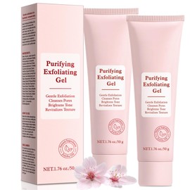 Purifying Exfoliating Gel, Gentle Exfoliating Gel for Face & Body, Face Facial Exfoliator Cleanser, Deep Cleansing and Moisturizing, for All Skin Types (2PCS)