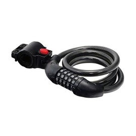 Bicycle Bike Dial Lock Wire Lock Bicycle Lock Length 47.2 inches (1200 mm) Cross Section Diameter 0.5 inches (12 mm) 5 Digits Anti-Theft Keyless Holder 7 Colors (Blue)