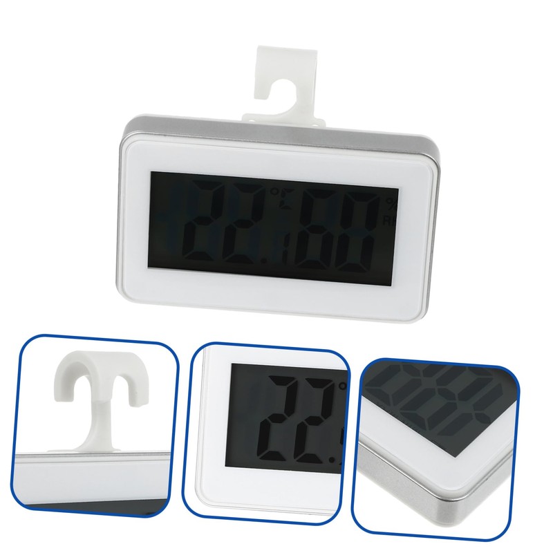 SHOWERORO Digital Refrigerator Thermometer Humidity Accurate Freezer Hygrometer with Temperature