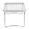 Portable Campfire Grill Silver Mini Folding Grill Rack Stainless Steel