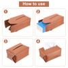 sourcing map Tissue Box Cover with Button Rectangle Tissue Box