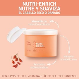 Wella Professionals Invigo Nutri-Enrich Mascarilla Nutricin Profunda con Bayas de Goji para Cabello Seco y Daado 500ml  Daado                         