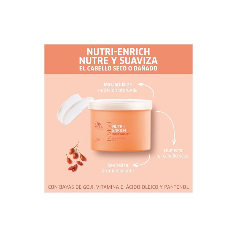 Wella Professionals Invigo Nutri-Enrich Mascarilla Nutricin Profunda con Bayas de