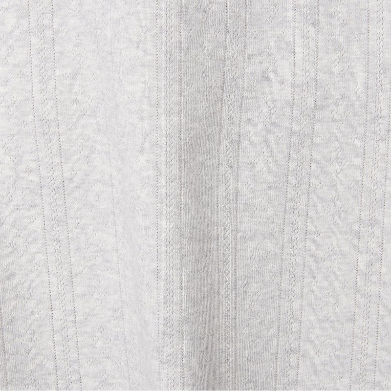 Jaju [JAJU] Women's Cotton Pointelle Lounge Bottoms_Melange Grey