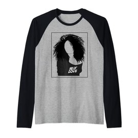 Women's Afro Curly hair, Self Love Raglan Baseball Tee